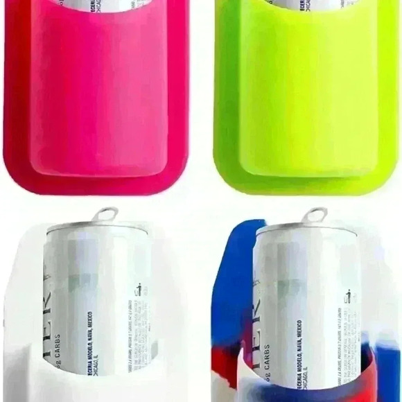 Slim Can Hard Seltzer Holder (12oz Can) | Patented Silicone Grips Any Shiny Surf - Picture 4 of 12